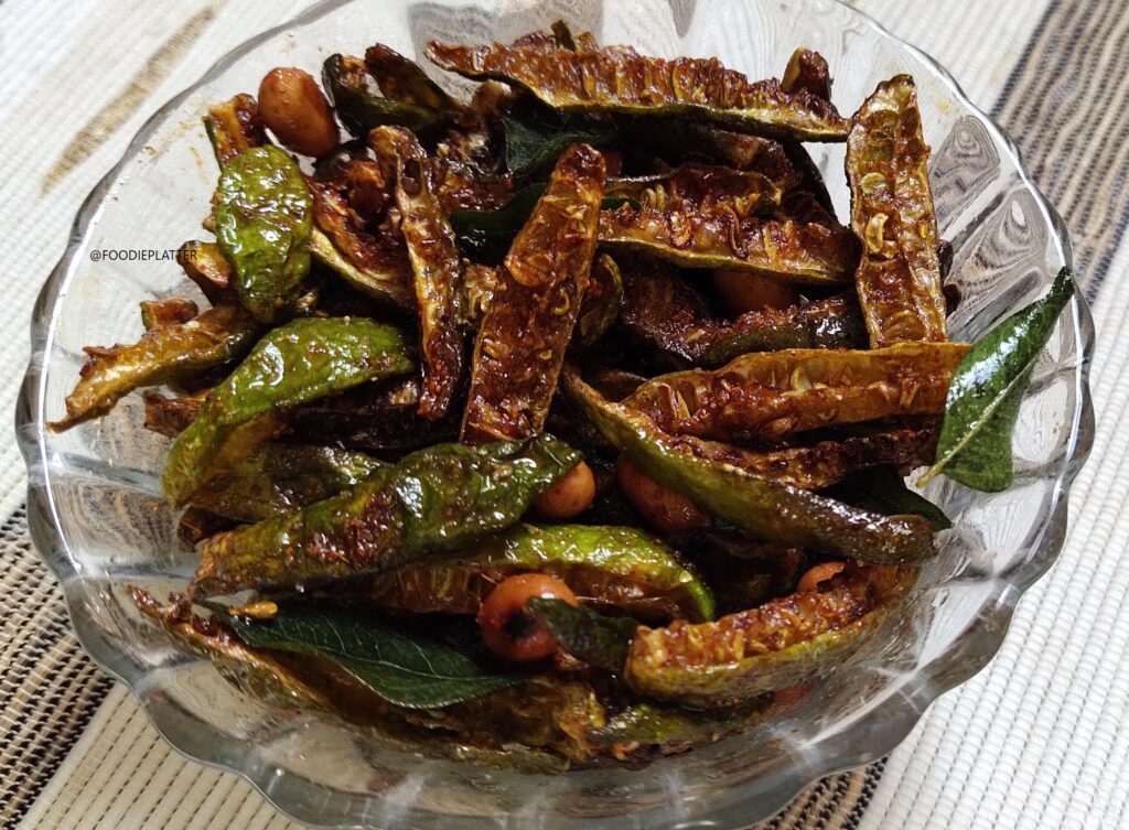 Dondakaya fry with peanuts